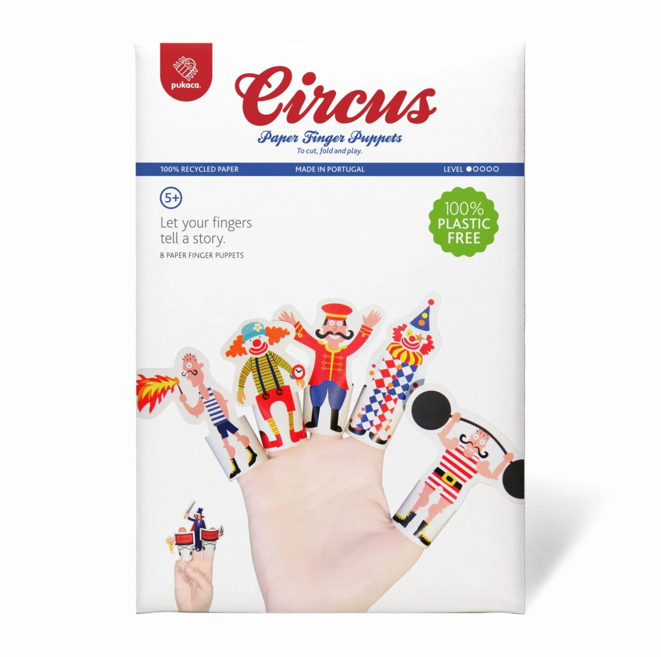 Circus Paper Finger Puppets