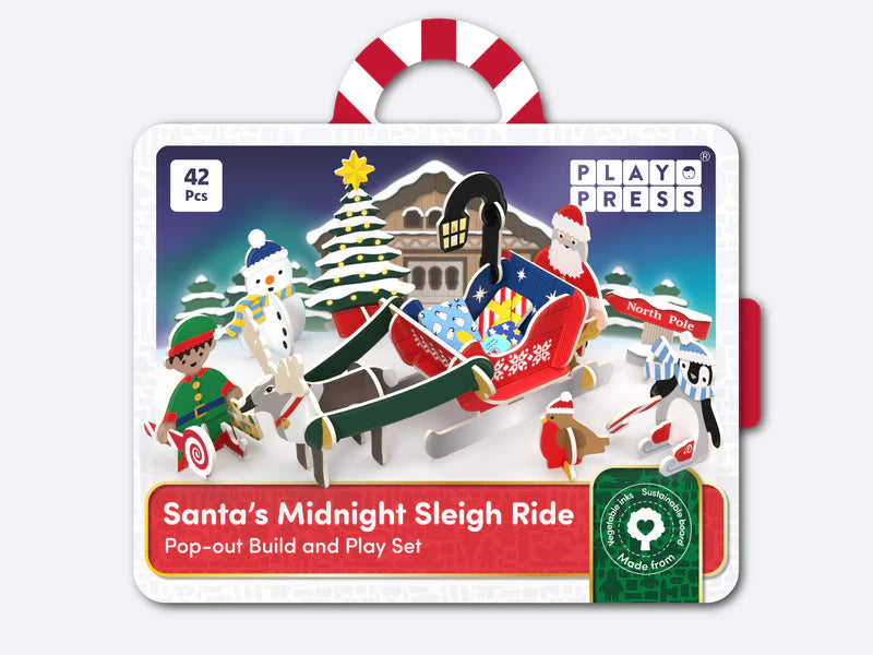 Santas Midnight Sleigh Ride Playset