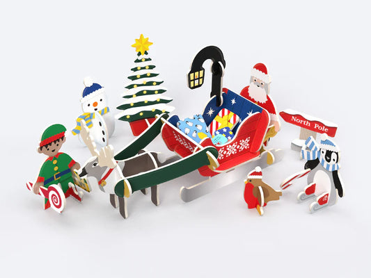 Santas Midnight Sleigh Ride Playset
